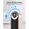 imageDreo Tower Fan for Bedroom Upgraded DC 9 Speeds 25dB UltraQuiet Floor Fan 90 Oscillating Fans with 28fts Velocity 12H Timer Standing Fan Bladeless Fan Powerful for Home Office RoomStarlight