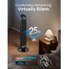 imageDreo Tower Fan for Bedroom Upgraded DC 9 Speeds 25dB UltraQuiet Floor Fan 90 Oscillating Fans with 28fts Velocity 12H Timer Standing Fan Bladeless Fan Powerful for Home Office RoomBlack