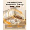 imageDreo Whole Room Heater 714 60 Vertical ampamp 90 Horizontal 3D Oscillating Heating 12 fts LongRange Circulator 3 Heat ampamp 3 Fan Settings Space Heaters for Indoor Use Bedroom Office BlackWhite