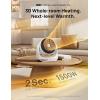 imageDreo Whole Room Heater 714 60 Vertical ampamp 90 Horizontal 3D Oscillating Heating 12 fts LongRange Circulator 3 Heat ampamp 3 Fan Settings Space Heaters for Indoor Use Bedroom Office BlackWhite