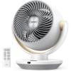 imageDreo Fan for Bedroom Desk Air Circulator Fans with Remote 11 Inch Table Fan for Whole Room 60ft Powerful Airflow 120 Vertical Manual and 90 Oscillating 4 Speeds 8H Timer 28dB Quiet HomePury White