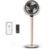 imageDreo Oscillating Fan for Bedroom150120 OmniDirectional Quiet Floor Fans with Smart Control 110ft Pedestal Fan with DC Motor 9 Speeds 6 Modes 43 Inches 12H Timer WiFiVoiceAlexaGold