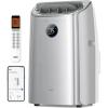 imageDreo Portable Air Conditioners 12000 BTU AC Unit for Bedroom with Drainagefree Cooling 46dB Quiet APPVoiceRemote 24h Timer with Fan ampamp Dehumidifier Smart Standing AC for Room Indoors AC515SGray