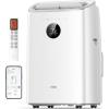 imageDreo Portable Air Conditioners 8000 BTU ASHRAE 5000 BTU DOE Smart AC Unit for Bedroom with Drainagefree Cooling 45dB Quiet APPVoiceRemote Portable AC for Room Indoors AC318SWhite