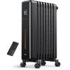 imageDreo Radiator Heater 8 Safety Protection Oil Filled Radiator Heater for Indoor Use 1500W Electric Heaters for Large Room 8 Fins with Remote 4 Modes Digital Thermostat 24H Timer QuietBlack