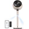 imageDreo Smart Fan for Bedroom Positionbased Oscillation 150120 3D Oscillating Fan 110ft Pedestal Fans with WiFiVoiceRemote Standing Fans Work with AlexaGoogle 9 Speeds 6 Modes 25dB SilverStarlight