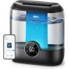 imageDreo Smart Humidifiers for Bedroom 6L Top Fill Supersized Cool Mist Humidifier for Large Room 60 Hour Runtime Quiet Ultrasonic Humidifier for Plants Baby Indoor Home Night Light BlackBlack