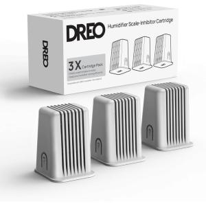 imageDREO Demineralization Cartridge 3Pack for Evaporative Humidifier Compatible with DREO Humidifier 774S Improve Water Quality Healthier Mist Output Eliminate White Dust Easy to Clean Replaceable
