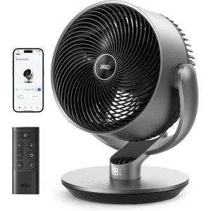 imageDreo 16 Inch 25dB Quiet Smart Fans for Bedroom DC Room Fan with Remote 120120 Oscillating Fan 6 Modes 9 Speeds 12H TimerWorks AlexaGoogleWiFiVoice Control Silver Oversize DRHAF004SSilver