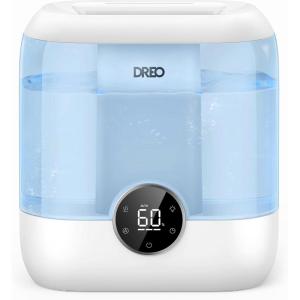 imageDreo 6L Top Fill Humidifiers for Bedroom 60H Runtime 28 dB Quiet Supersized Cool Mist Air Humidifiers for Large Room Baby Nursery Plant Indoor Night Light Easy to Clean Precise Humidity ControlBlue