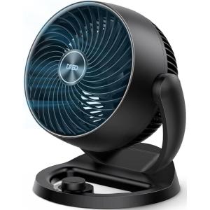 imageDreo Fan for Bedroom 12 Inches 70ft Powerful Airflow 28db Quiet Table Air Circulator Fans for Whole Room 120 Adjustable Tilt 3 Speeds Desktop Fan for Home Office KitchenBlack