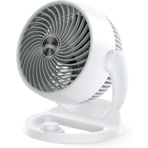 imageDreo Fan for Bedroom 12 Inches 70ft Powerful Airflow 28db Quiet Table Air Circulator Fans for Whole Room 120 Adjustable Tilt 3 Speeds Desktop Fan for Home Office KitchenWhite