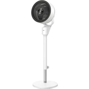 imageDreo Fan for Bedroom 80 Oscillating Standing Fan 25dB Quiet 80ft Pedestal Fans for Home Office 90 Manual Vertical 3 Speeds Remote 3441quot Adjustable Height Air CirculatorWhite