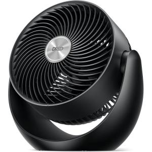 imageDreo Fan for Bedroom Table Air Circulator for Whole Room 11 Inch 40ft Strong Airflow 120 adjustable tilt 28db Low Noise Quiet 3 Speeds 2025 New Desk Fan for Office Kitchen HomeBlack