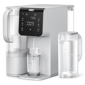 imageDreo Reverse Osmosis Water Filter Countertop 7Stage RO Water Filtration System InstallationFree Reduce TDS Water Filter Pitcher for Home Kitchen 31 Pure to Drain WF511Gray