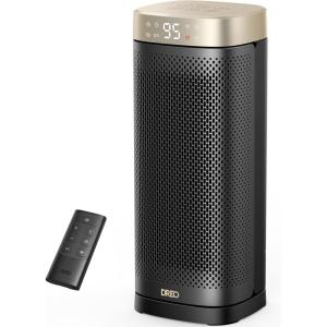 imageDreo Space Heaters for Indoor Use 1500W Fast Heating Portable Heaters with Remote Large PTC Ceramic Electric for Bedroom 12H Timer 70 Oscillation Overheat Protection Safety Heat for Home OfficeGold