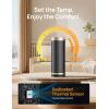 imageDreo Space Heater 1500W Electric Heaters for Indoor Use with Thermostat 70 Oscillation 8 Safety Protections 5 Modes Remote 12H Timer Quiet Portable Heater for Office Bedroom Large RoomGold