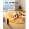 imageDreo Space Heater 1500W Electric Heaters for Indoor Use with Thermostat 70 Oscillation 8 Safety Protections 5 Modes Remote 12H Timer Quiet Portable Heater for Office Bedroom Large RoomSilver