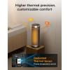 imageDreo Space Heater 1500W Electric Heaters for Indoor Use with Thermostat 70 Oscillation 8 Safety Protections 5 Modes Remote 12H Timer Quiet Portable Heater for Office Bedroom Large RoomSilver