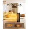 imageDreo Space Heater 1500W Electric Heaters for Indoor Use with Thermostat 70 Oscillation 8 Safety Protections 5 Modes Remote 12H Timer Quiet Portable Heater for Office Bedroom Large RoomGold
