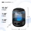 imageDreo Humidifiers for Bedroom 3L Top Fill 30H ampamp 26dB Quiet Runtime for Large Room Cool Mist Ultrasonic Humidifier with Humidity Sensor Night Light for Home Baby Nursery Plants 360 Nozzle Black