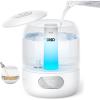 imageDreo Cool Mist Humidifiers for Baby 3L Top Fill 26dB Quite Ambient Indicator Light for Nursery Less Refill Indoor Adjustable Nozzle New Edition