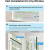 imageDREO Adjustable Portable Air Conditioner Window Vent Kit for Dual Hose with 59 Inch Exhaust Duct Upgraded Seamless Window Panel Kit for Sliding Windows Doors Compatible with AC318S amp AC319S