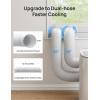 imageDREO Adjustable Portable Air Conditioner Window Vent Kit for Dual Hose with 59 Inch Exhaust Duct Upgraded Seamless Window Panel Kit for Sliding Windows Doors Compatible with AC318S amp AC319S