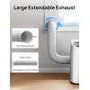 imageDREO Adjustable Portable Air Conditioner Window Vent Kit with 59 Inch Exhaust Duct Upgraded Seamless Window Panel Kit for Sliding Windows Doors
