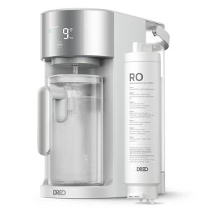 imageDREO Reverse Osmosis Water Filter Countertop RO Filtration System 31 Pure to Drain TDS amp Filter Life amp Autofill Pitcher InstallationFree SelfCleaning Water Purifier RO Water Filter 112 3LGray