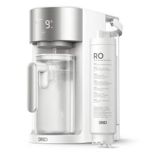 imageDREO Reverse Osmosis Water Filter Countertop RO Filtration System 31 Pure to Drain TDS amp Filter Life amp Autofill Pitcher InstallationFree SelfCleaning Water Purifier RO Water Filter 112 3LWhite