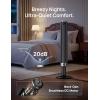 imageDREO Smart Tower Fan for Bedroom 4045 Adjustable Height 28 fts Velocity DC Motor 9 Speeds 4 Modes 90Oscillating Standing Fan 20dB Quiet 12H Timer for Home Office GoogleAlexa BlackBlack