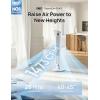 imageDREO Smart Tower Fan for Bedroom 4045 Adjustable Height 28 fts Velocity DC Motor 9 Speeds 4 Modes 90Oscillating Standing Fan 20dB Quiet 12H Timer for Home Office GoogleAlexa BlackWhite