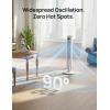 imageDREO Smart Tower Fan for Bedroom 4045 Adjustable Height 28 fts Velocity DC Motor 9 Speeds 4 Modes 90Oscillating Standing Fan 20dB Quiet 12H Timer for Home Office GoogleAlexa BlackWhite