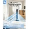 imageDREO Smart Tower Fan for Bedroom 4045 Adjustable Height 28 fts Velocity DC Motor 9 Speeds 4 Modes 90Oscillating Standing Fan 20dB Quiet 12H Timer for Home Office GoogleAlexa BlackBlack