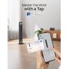 imageDREO Smart Tower Fan for Bedroom 90 Oscillating 40 Standing Fan 26fts HighSpeed 5 Speeds 4 Modes Quiet Room Floor Fans TouchRemoteAPP amp Voice Control Work with Alexa 12H Timer SilverGold