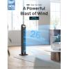imageDREO Smart Tower Fan for Bedroom 90 Oscillating 40 Standing Fan 26fts HighSpeed 5 Speeds 4 Modes Quiet Room Floor Fans TouchRemoteAPP amp Voice Control Work with Alexa 12H Timer SilverGold