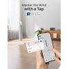 imageDREO Smart Tower Fan for Bedroom 90 Oscillating 40 Standing Fan 26fts HighSpeed 5 Speeds 4 Modes Quiet Room Floor Fans TouchRemoteAPP amp Voice Control Work with Alexa 12H Timer SilverWhite