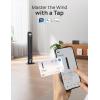 imageDREO Smart Tower Fan for Bedroom 90 Oscillating 40 Standing Fan 26fts HighSpeed 5 Speeds 4 Modes Quiet Room Floor Fans TouchRemoteAPP amp Voice Control Work with Alexa 12H Timer SilverSilver