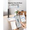 imageDREO Smart Tower Fan for Bedroom 90 Oscillating Standing Fans for Room with 4 Speeds 4 Modes 28dB Quiet for Sleep 26fts Velocity 8H Timer RemoteAppVoice Control for Living Room Office Home