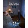 imageDREO Smart Tower Fan for Bedroom 90 Oscillating Standing Fans for Room with 4 Speeds 4 Modes 28dB Quiet for Sleep 26fts Velocity 8H Timer RemoteAppVoice Control for Living Room Office Home