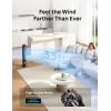 imageDREO Smart Tower Fan for Bedroom 90 Oscillating Standing Fans for Room with 4 Speeds 4 Modes 28dB Quiet for Sleep 26fts Velocity 8H Timer RemoteAppVoice Control for Living Room Office Home