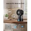 imageDREO TurboCool Misting Fan 516 15030 Omnidirectional Oscillating Cooling Fans that Blow Cold Air 26 fts Wind Ultrafine Mist 20dB 13L Tank 6 Speeds 2 Modes Remote Control Indoor GreyBlack