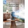 imageDREO TurboCool Misting Fan 516 15030 Omnidirectional Oscillating Cooling Fans that Blow Cold Air 26 fts Wind Ultrafine Mist 20dB 13L Tank 6 Speeds 2 Modes Remote Control Indoor GreyGrey