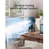 imageDREO TurboCool Misting Fan 516 15030 Omnidirectional Oscillating Cooling Fans that Blow Cold Air 26 fts Wind Ultrafine Mist 20dB 13L Tank 6 Speeds 2 Modes Remote Control Indoor GreyGrey