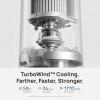 imageDREO TurboCool Misting Fan 765S Fans that Blow Cold Air 10F Cooling 34fts Fast Evaporative Air Cooler 6L Tank 20 dB Quiet DC Motor 90 Tower Fan with 12 Speeds 4 Modes for Home Grey