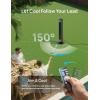 imageDREO TurboCool Outdoor Misting Fan 711AS 33 fts High Velocity 12 Speeds 4 Modes Smart Standing Floor Fan 150 Customizable Oscillating 20 dB Quiet DC Motor for Bedroom Weather ResistantGrey