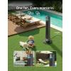 imageDREO TurboCool Outdoor Misting Fan 711AS 33 fts High Velocity 12 Speeds 4 Modes Smart Standing Floor Fan 150 Customizable Oscillating 20 dB Quiet DC Motor for Bedroom Weather ResistantGrey