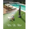 imageDREO TurboCool Outdoor Misting Fan 711AS 33 fts High Velocity 12 Speeds 4 Modes Smart Standing Floor Fan 150 Customizable Oscillating 20 dB Quiet DC Motor for Bedroom Weather ResistantCharcoal
