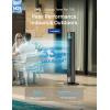 imageDREO TurboCool Outdoor Misting Fan 711AS 33 fts High Velocity 12 Speeds 4 Modes Smart Standing Floor Fan 150 Customizable Oscillating 20 dB Quiet DC Motor for Bedroom Weather ResistantGrey